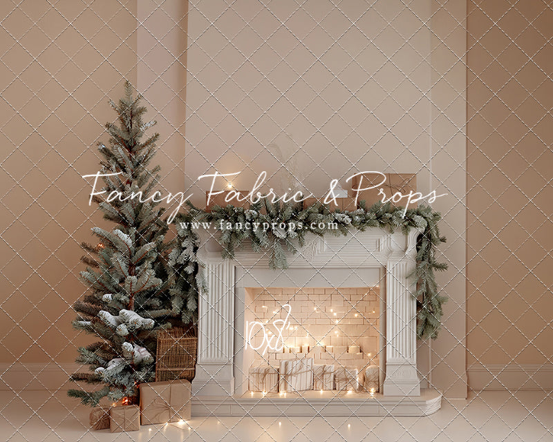 Evergreen & Ivory Mantle - With Sweep Option