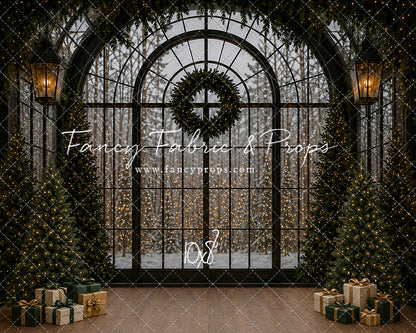 Moody Holiday Window View - with Sweep Option