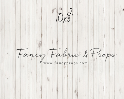 White Wooden Planks Mat Floor