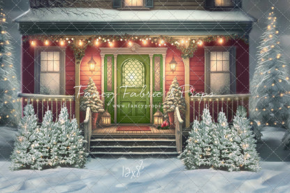Merry Porch Greetings - Extra Lights - with Sweep Option