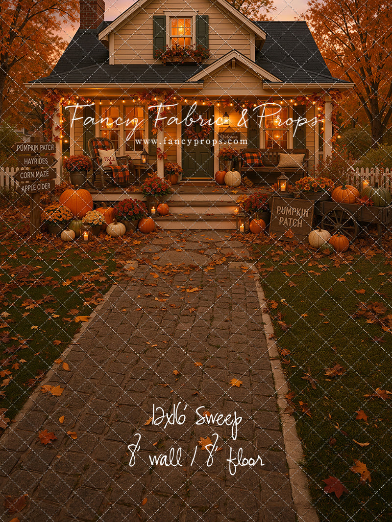 Pumpkin Patch Welcome - With Sweep Option