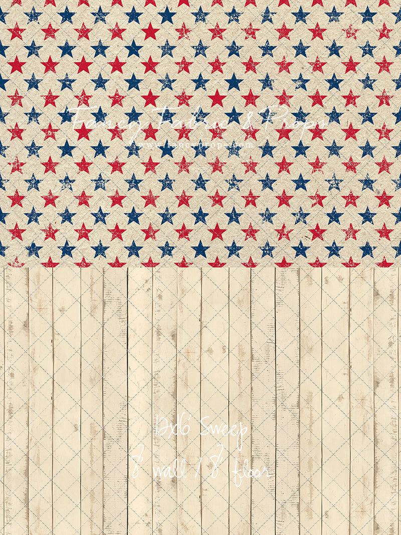 Americana Charm - With Narrow Amanda Cream Wood Floor Sweep Option