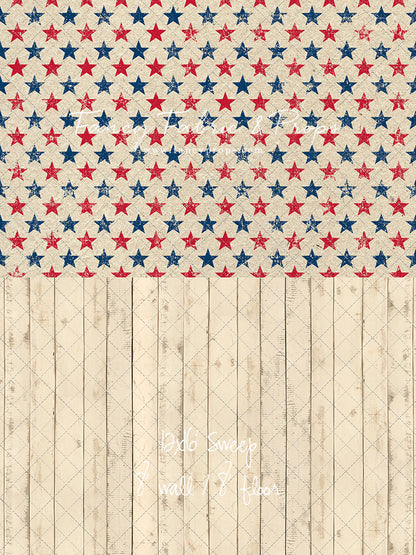 Americana Charm - With Narrow Amanda Cream Wood Floor Sweep Option