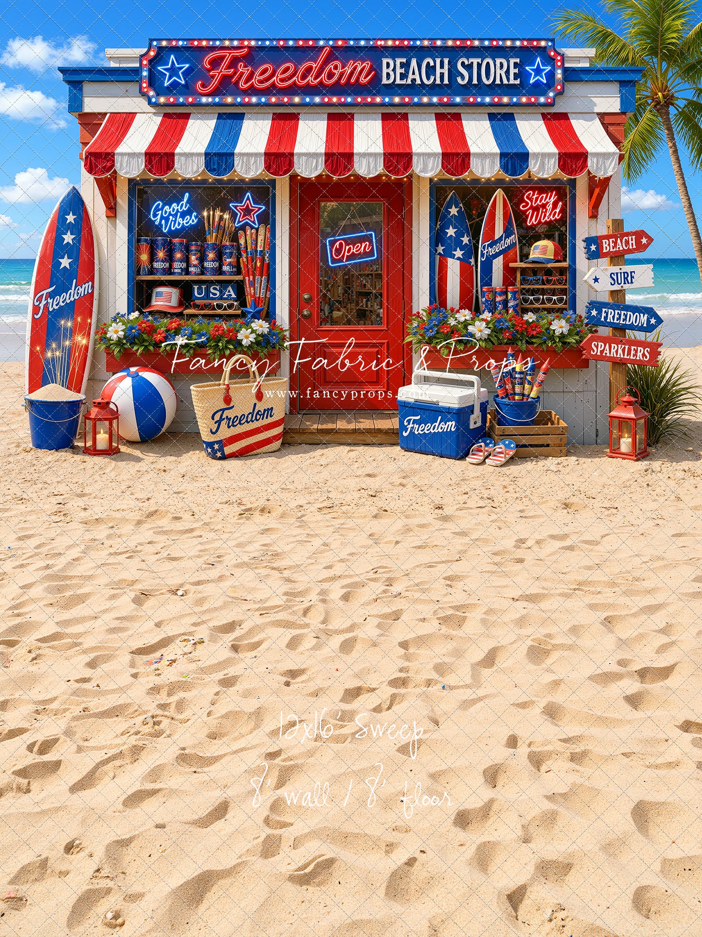 Freedom Beach Shoppe - With Sweep Option