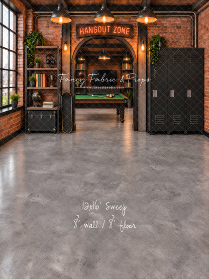 Industrial Loft Hangout Zone - With Sweep Option