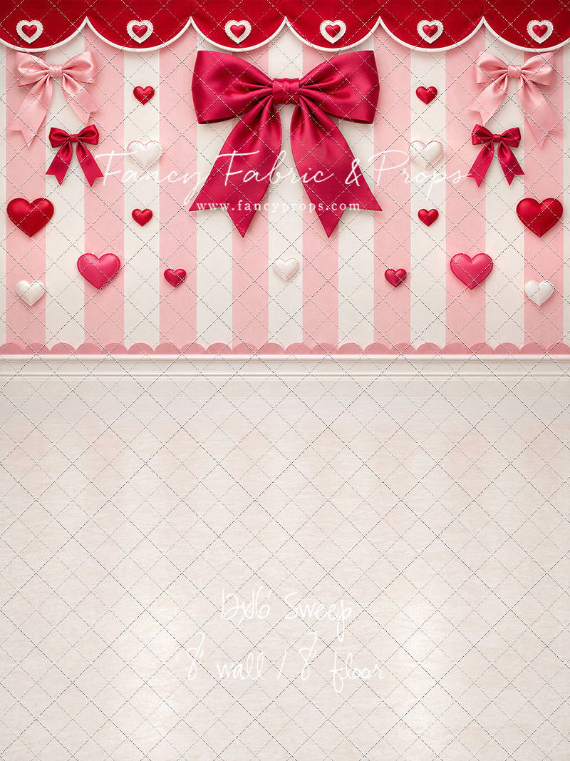 Bow Tied Valentine Wall - With Sweep Option