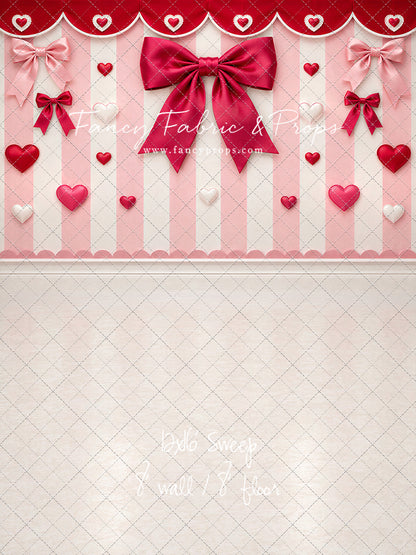 Bow Tied Valentine Wall - With Sweep Option