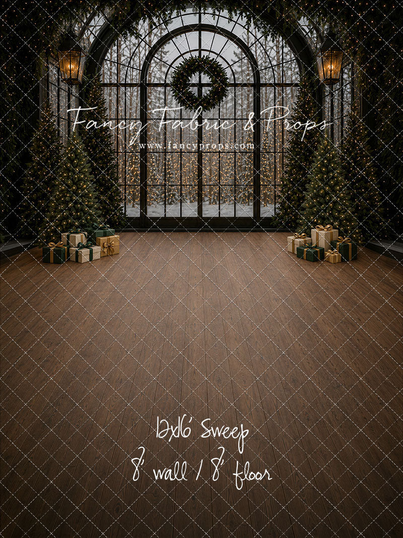 Moody Holiday Window View - with Sweep Option