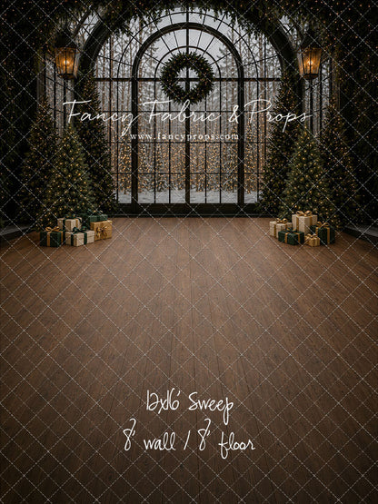 Moody Holiday Window View - with Sweep Option