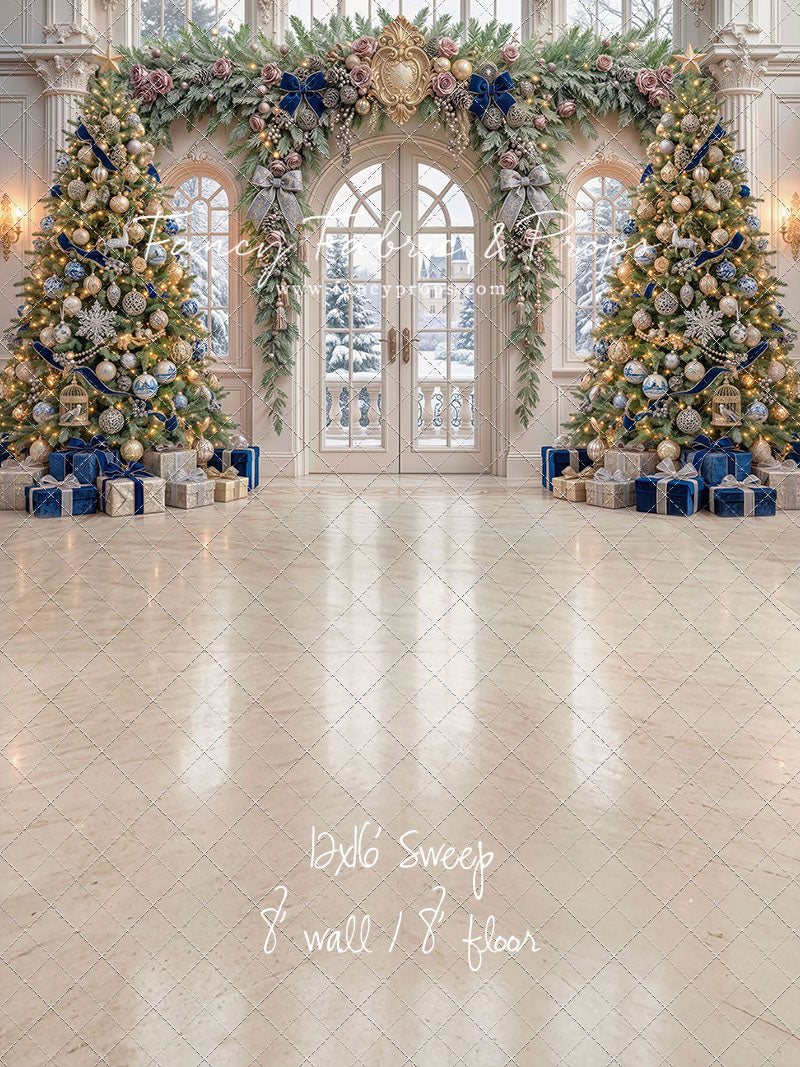 Blue Christmas Foyer - with Sweep Option