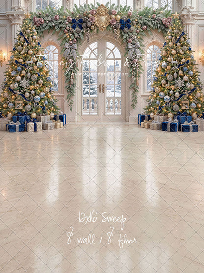 Blue Christmas Foyer - with Sweep Option