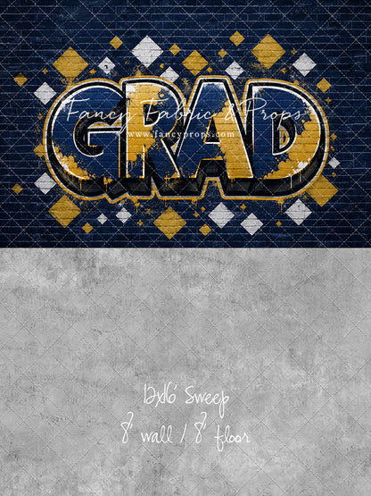 Blue & Gold Grad - With Sweep Option