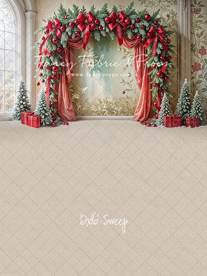 Bowtied Vintage Christmas - with Sweep Option