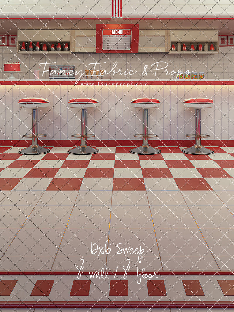 Cherry Cream Diner - With Sweep Option