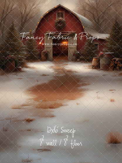 Christmas Barn Glow - with Sweep Option