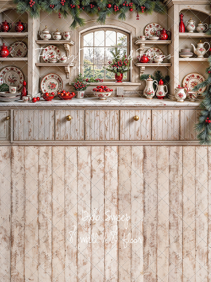 Christmas China Cabinet - With Sweep Option