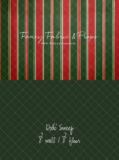 Classic Christmas Stripe - With Sweep Option