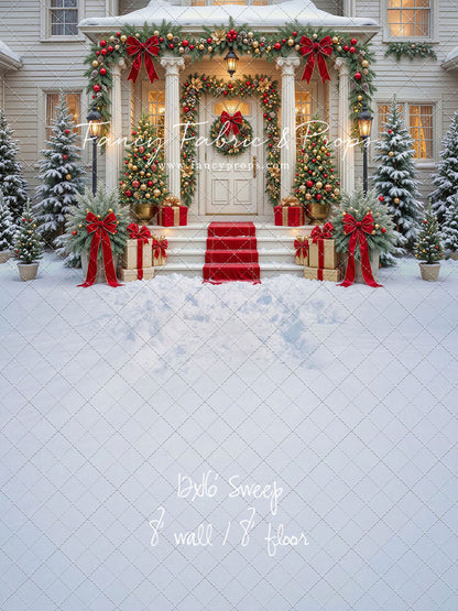 Cozy Christmas Entry - With Sweep Option