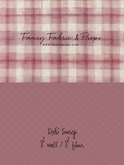 Cranberry Plaid - With Sweep Option