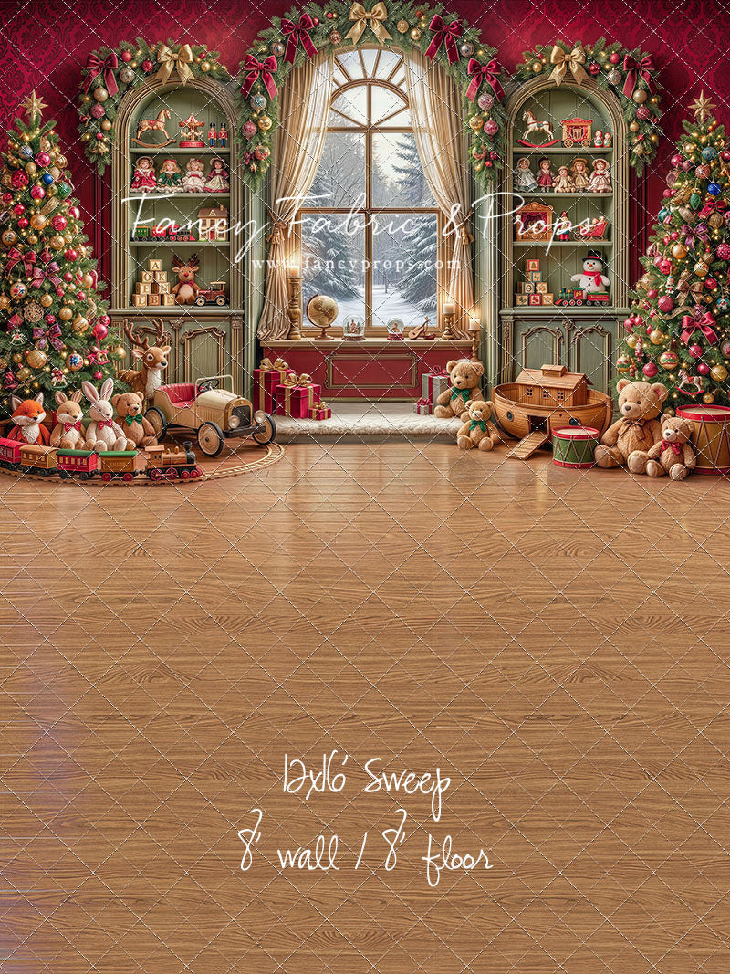 Darling Damask Christmas - with Sweep Option