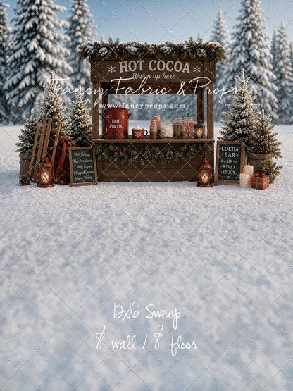 Frosted Forest Cocoa Cart - With Sweep Option