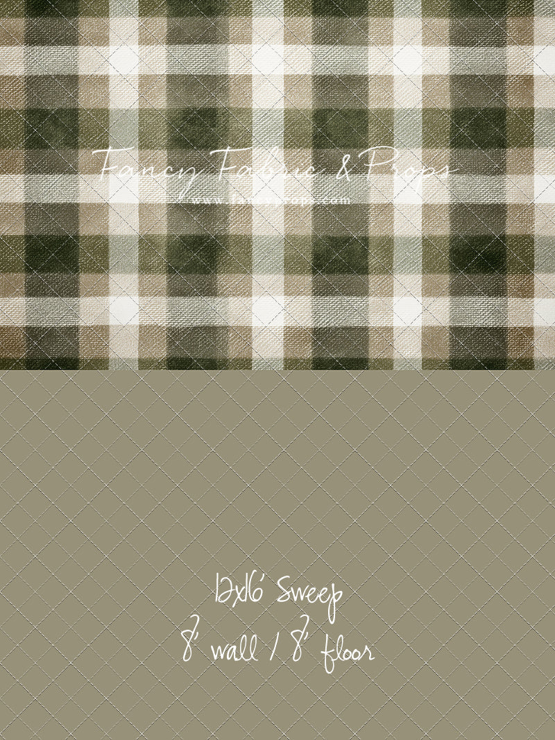 Frosted Pine Plaid - With Sweep Option