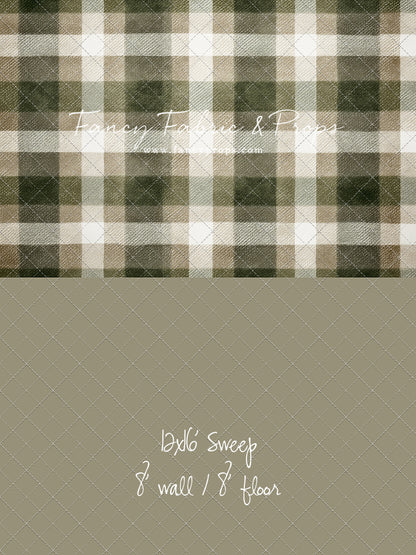 Frosted Pine Plaid - With Sweep Option