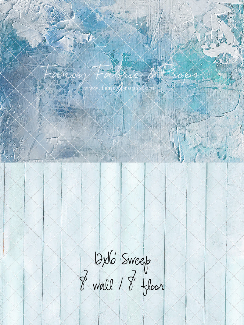 Frozen Veil - With Blue Floor Sweep Option