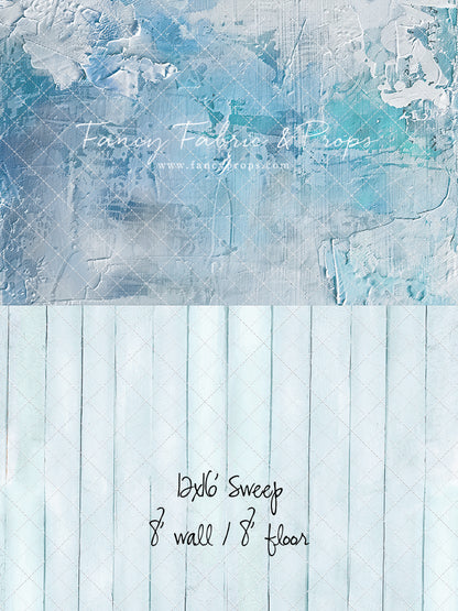 Frozen Veil - With Blue Floor Sweep Option