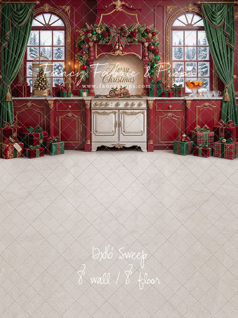 Gilded Cranberry Kitchen - With Sweep Option