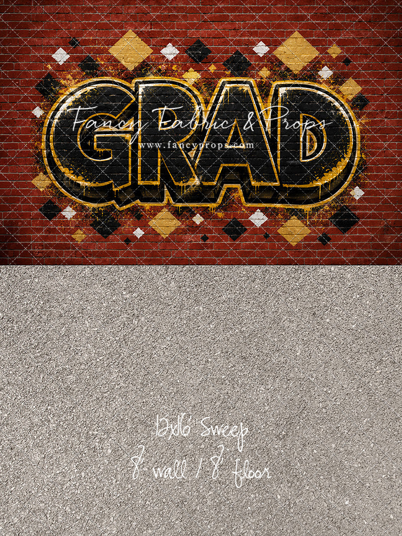 Gold & Black Grad - With Sweep Option
