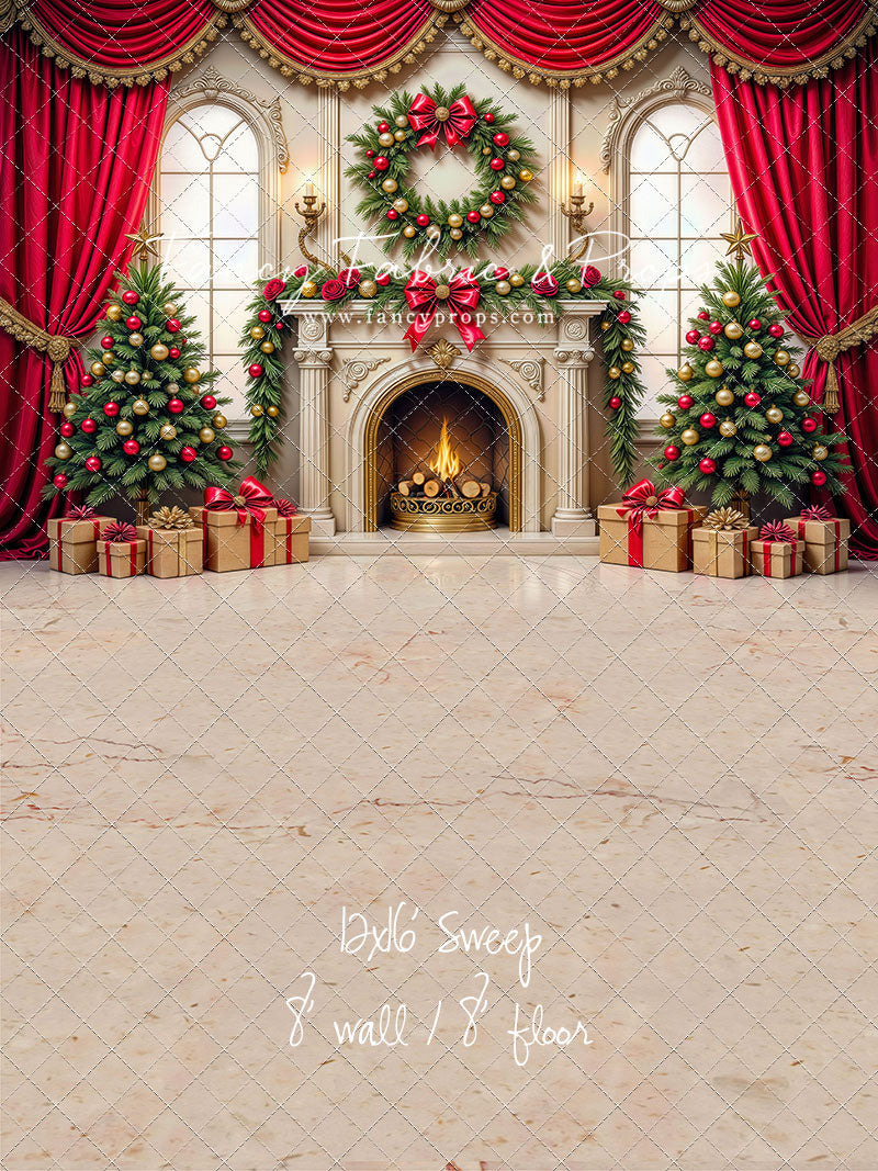 Grand Christmas Hearth - with Sweep Option