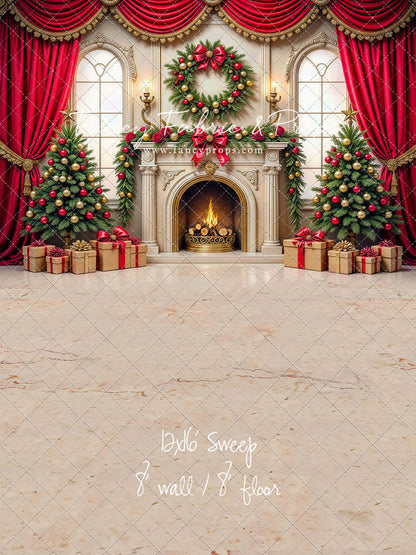 Grand Christmas Hearth - with Sweep Option