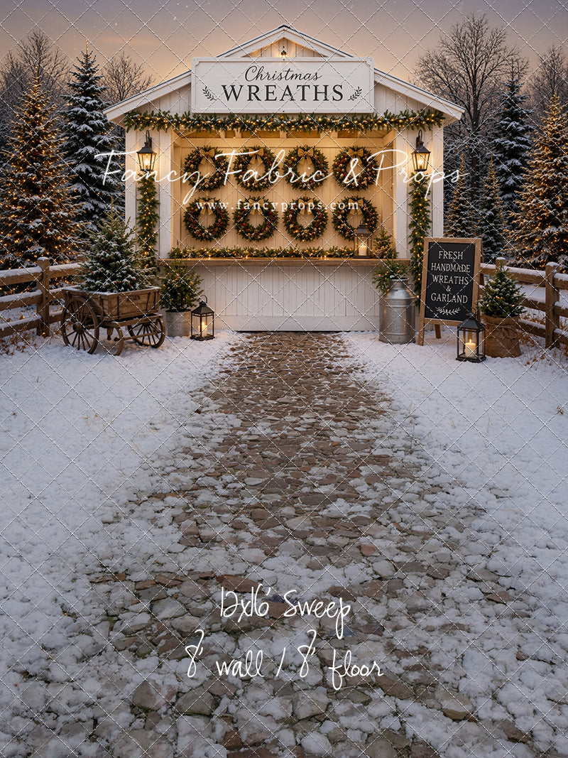 Holly Wreath Stand - with Sweep Option