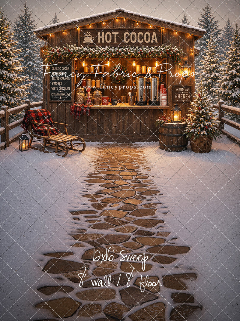 Hot Cocoa Holiday Hut - With Sweep Option