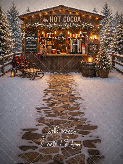 Hot Cocoa Holiday Hut - With Sweep Option