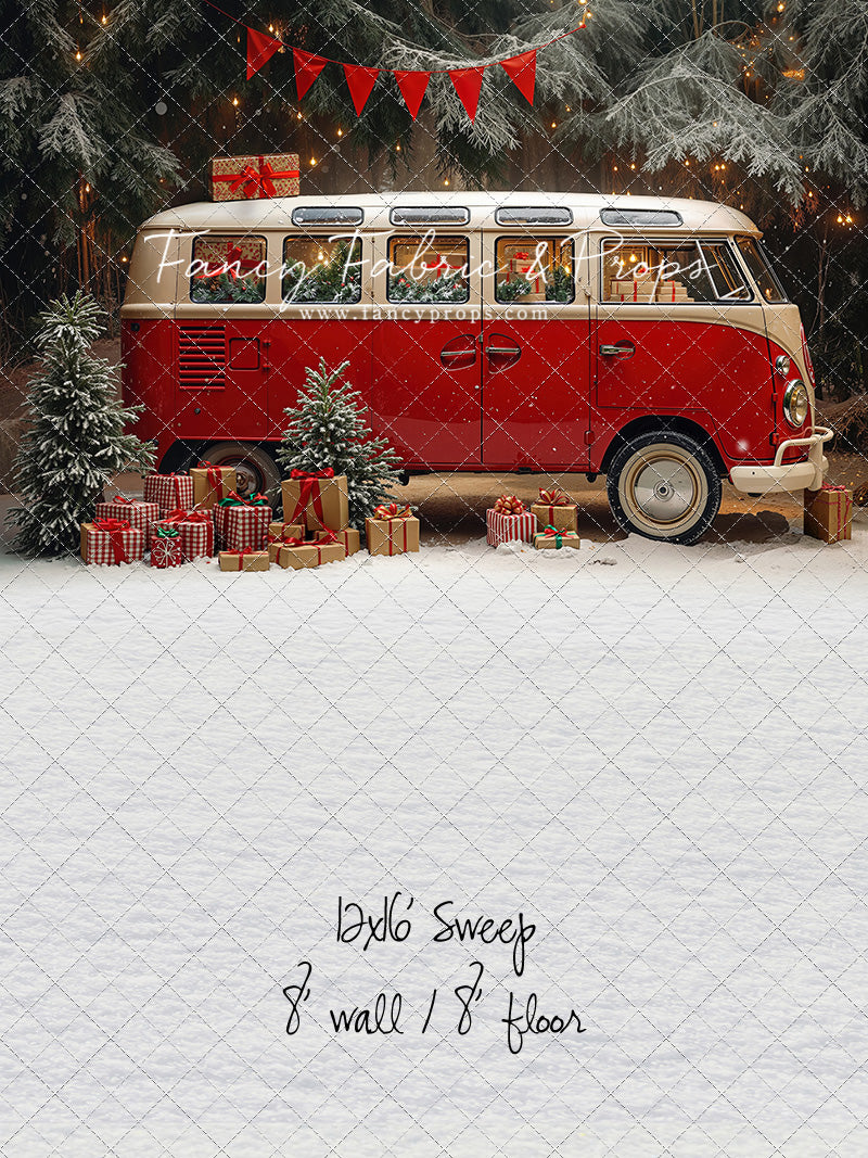 Merry Little Bus Stop - with Sweep Option