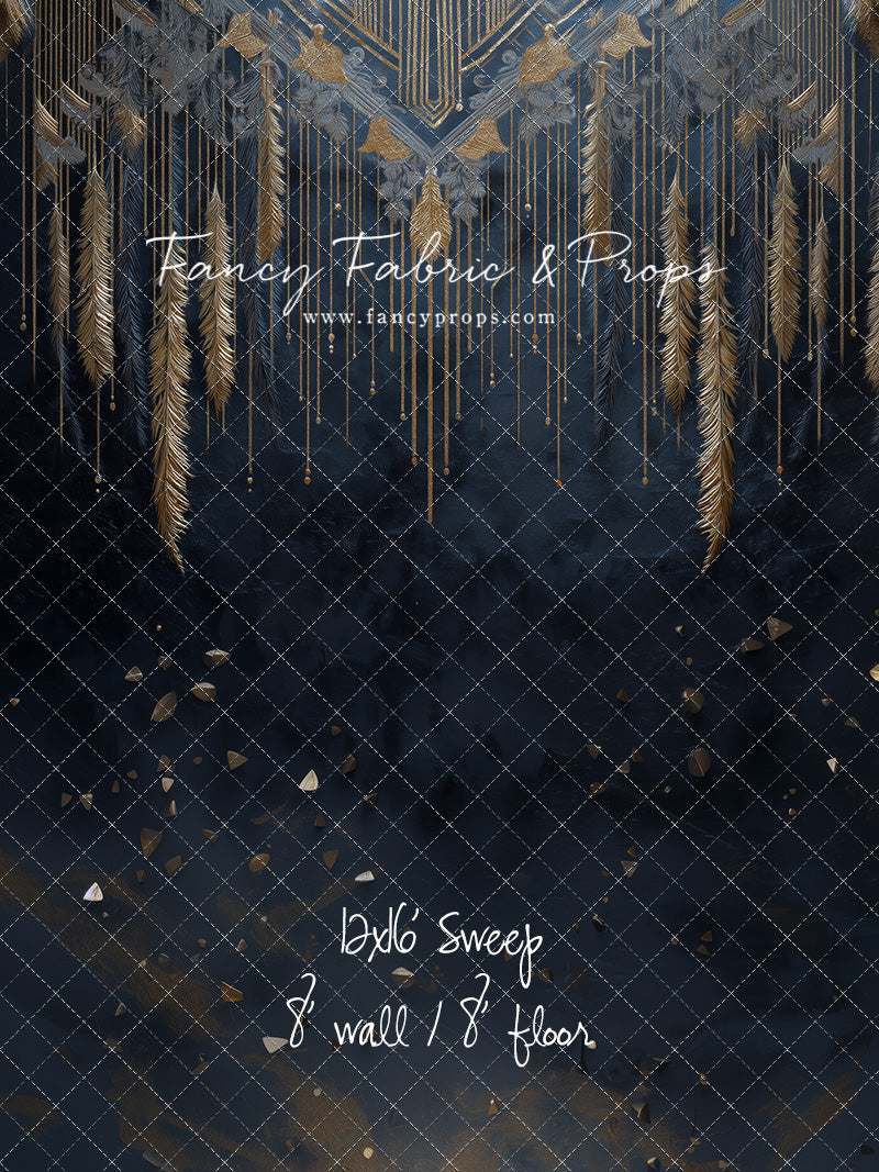 Midnight Feather Cascade - With Sweep Option