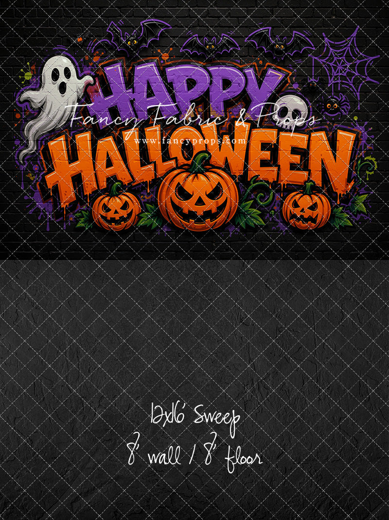 Midnight Graffiti Halloween - With Sweep Option