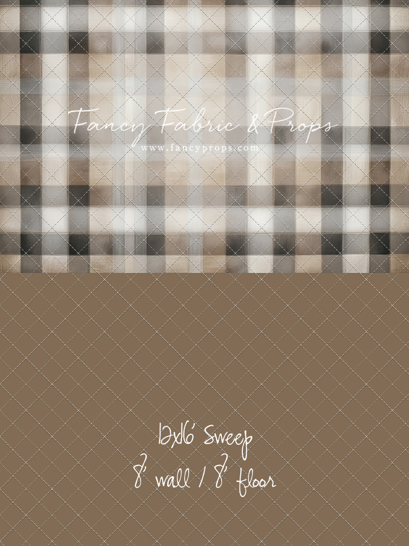 Mocha Flannel - With Sweep Option