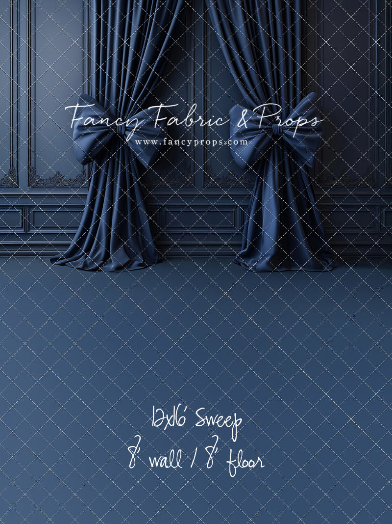 Navy Luxe Bows - With Sweep Option