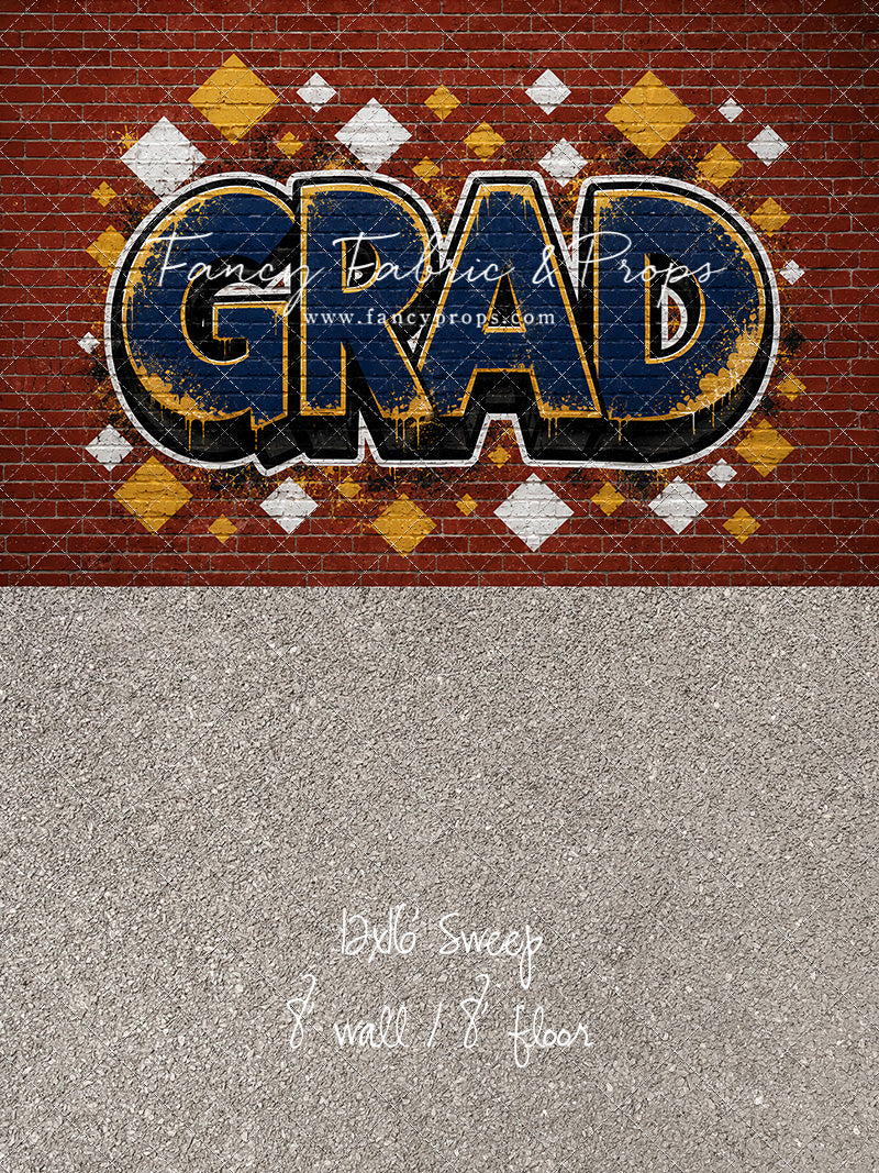 Navy & Gold Grad - With Sweep Option