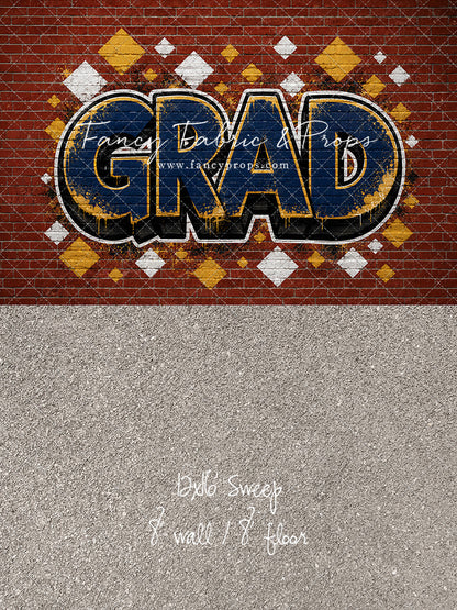 Navy & Gold Grad - With Sweep Option