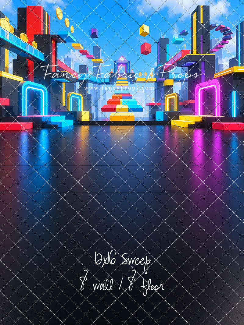 Neon Obby City - With Sweep Option