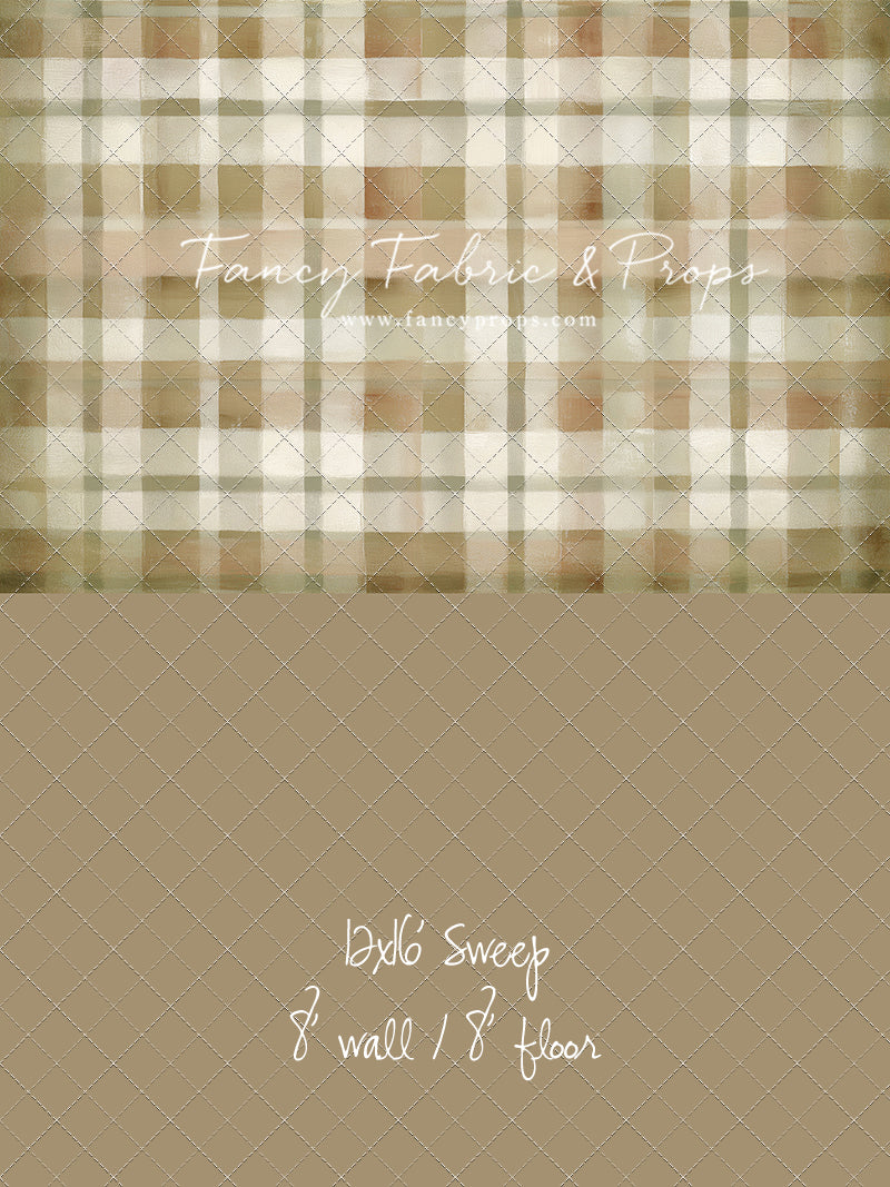 Oatmilk Plaid - With Sweep Option