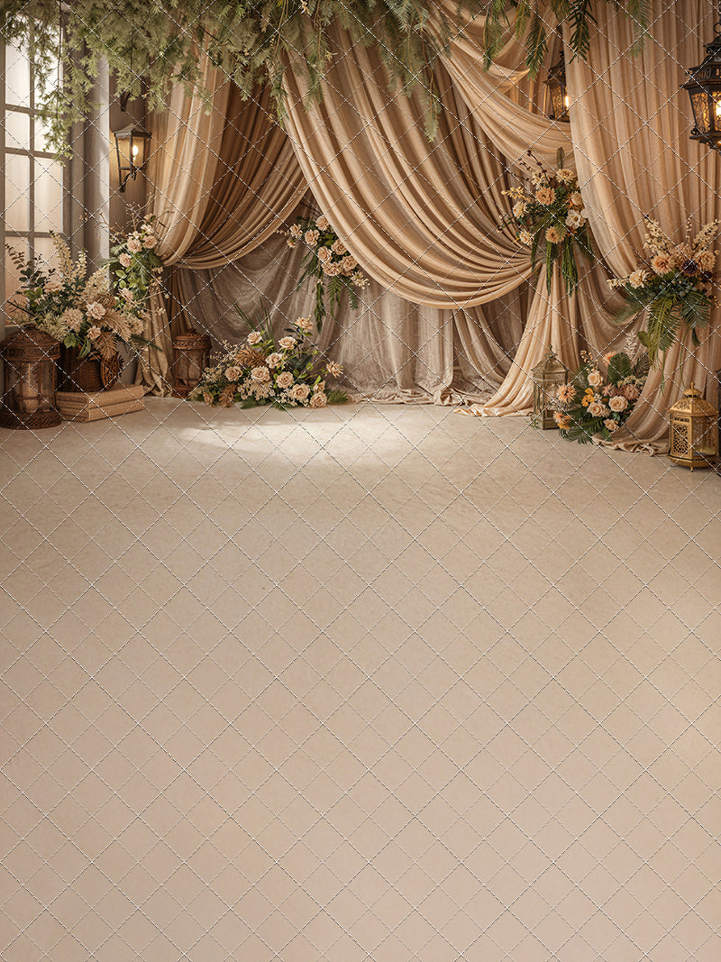 Olive Grove Drapes - With Sweep Option
