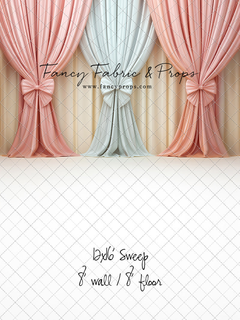 Pastel Bow Swag - With Sweep Option