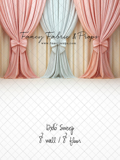 Pastel Bow Swag - With Sweep Option