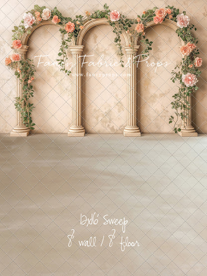 Peach Bloom Garden - With Sweep Option