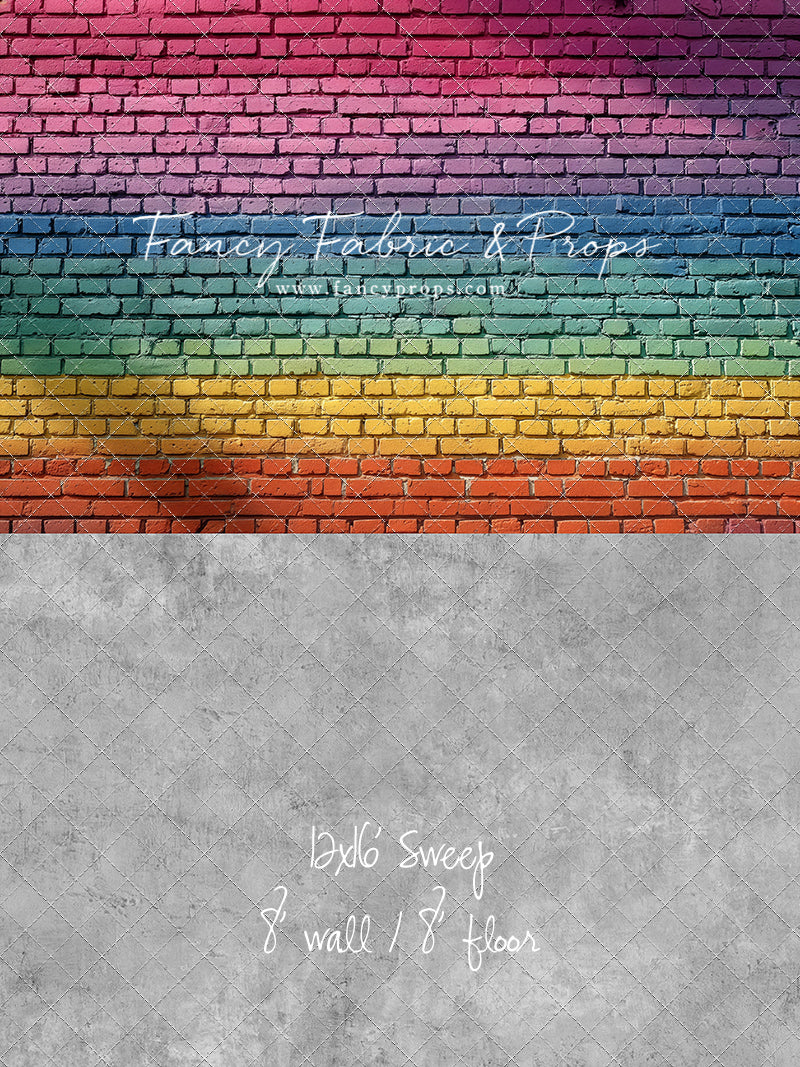 Rainbow Riot Brick - With Sweep Option